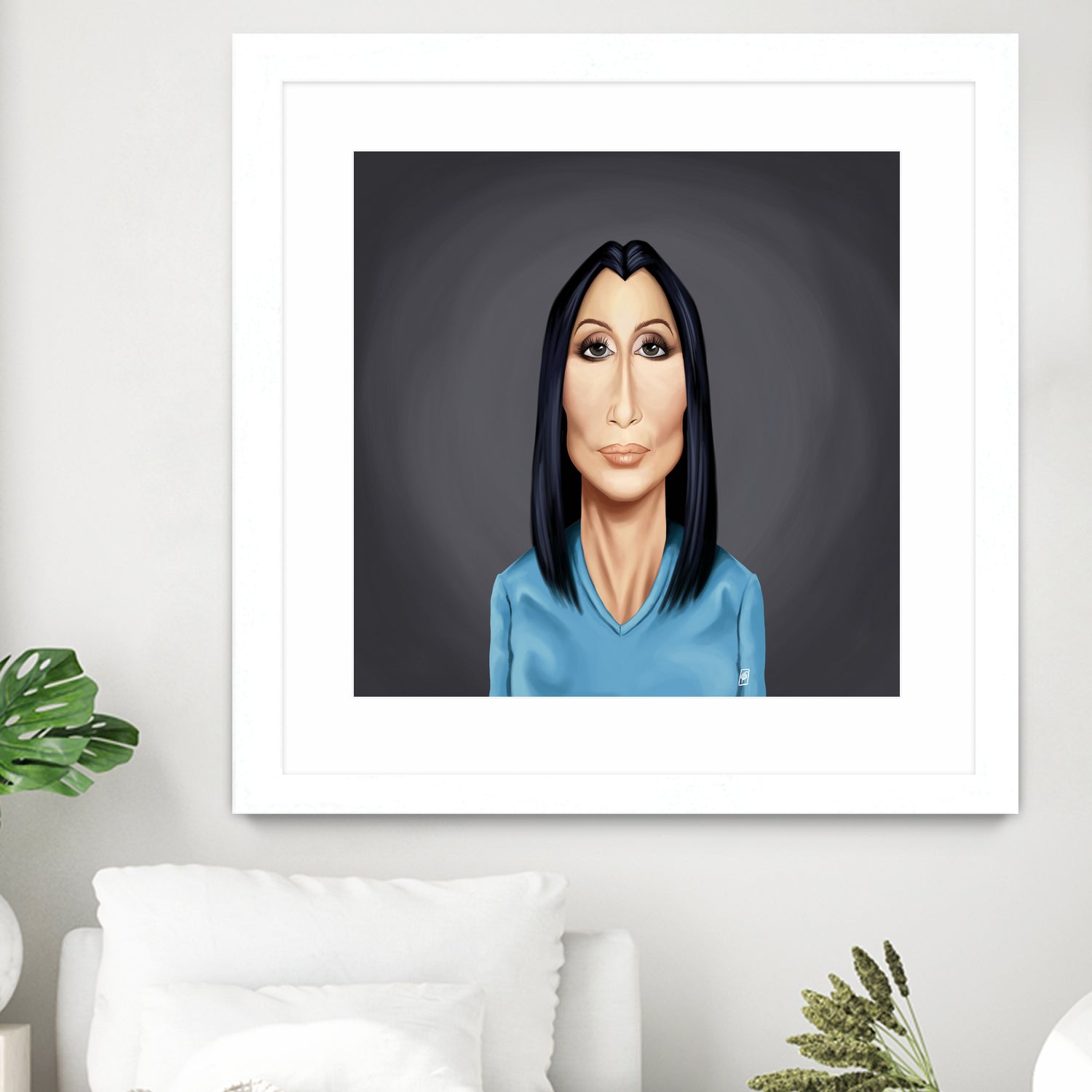 Cher by Rob Snow on GIANT ART - blue digital painting