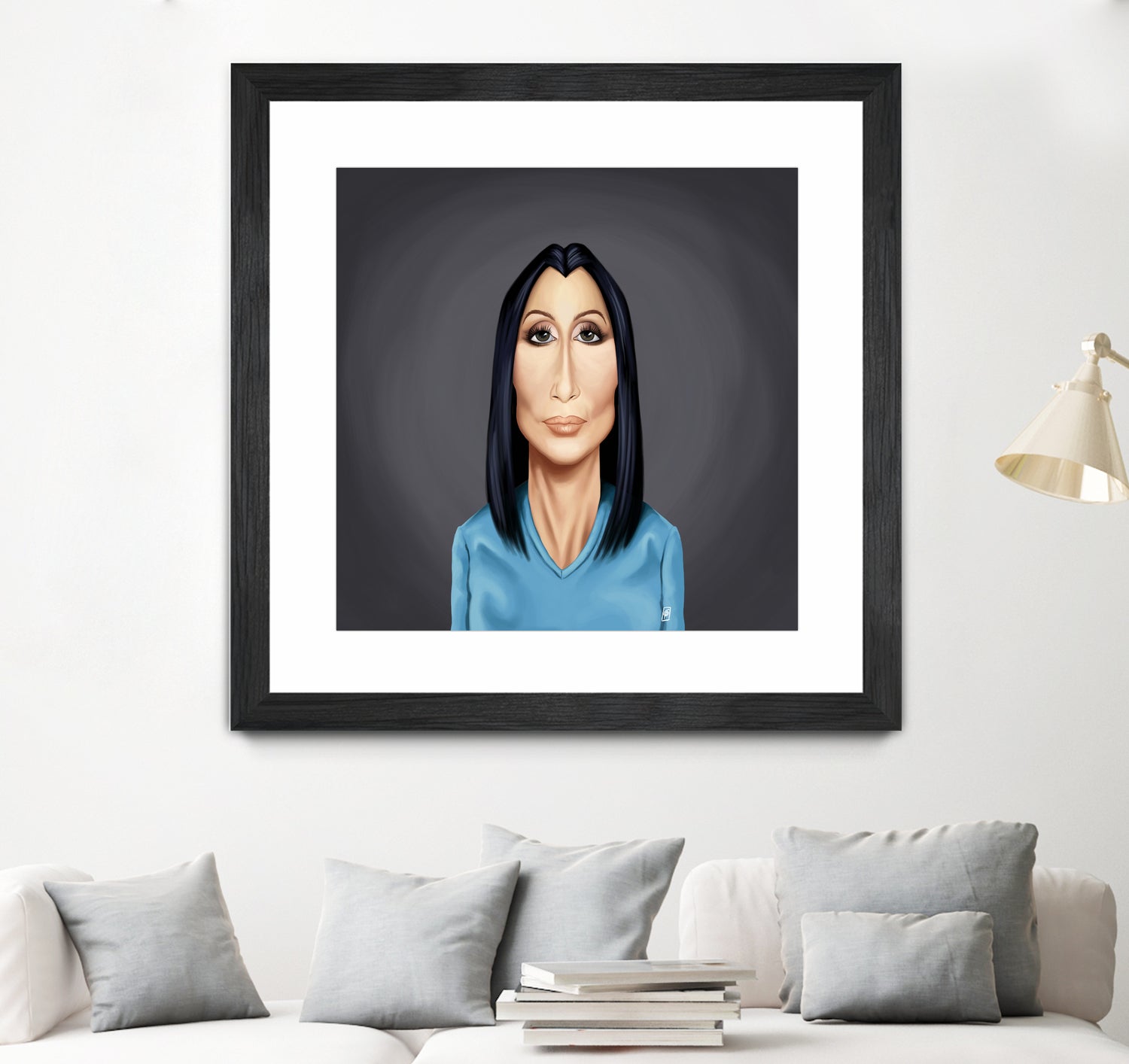 Cher by Rob Snow on GIANT ART - blue digital painting