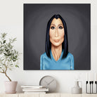 Cher by Rob Snow on GIANT ART - blue digital painting