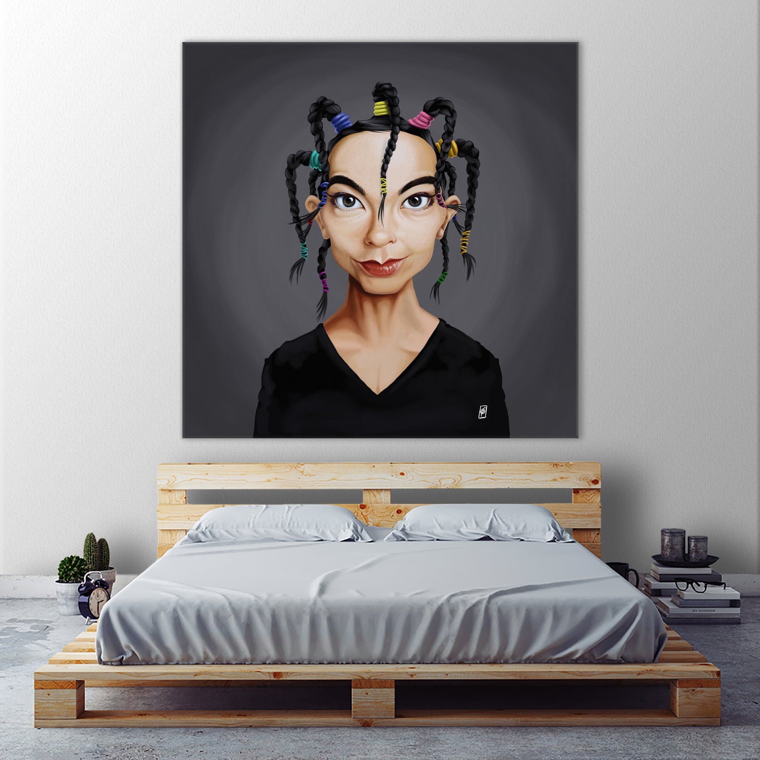 Björk by Rob Snow on GIANT ART - black digital painting