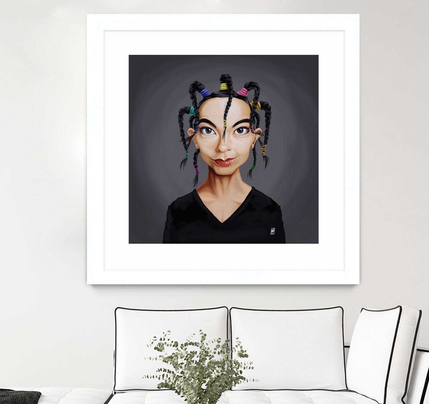 Björk by Rob Snow on GIANT ART - black digital painting