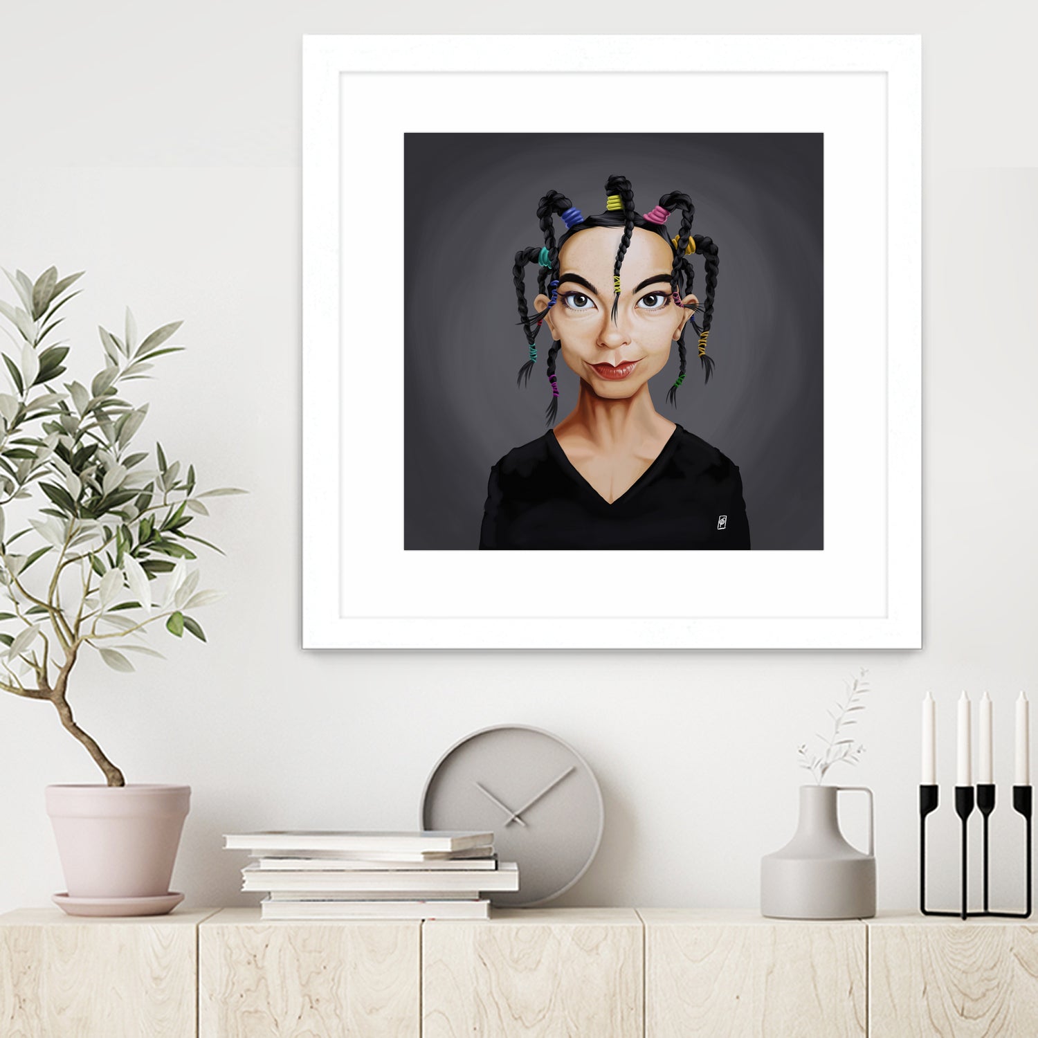 Björk by Rob Snow on GIANT ART - black digital painting