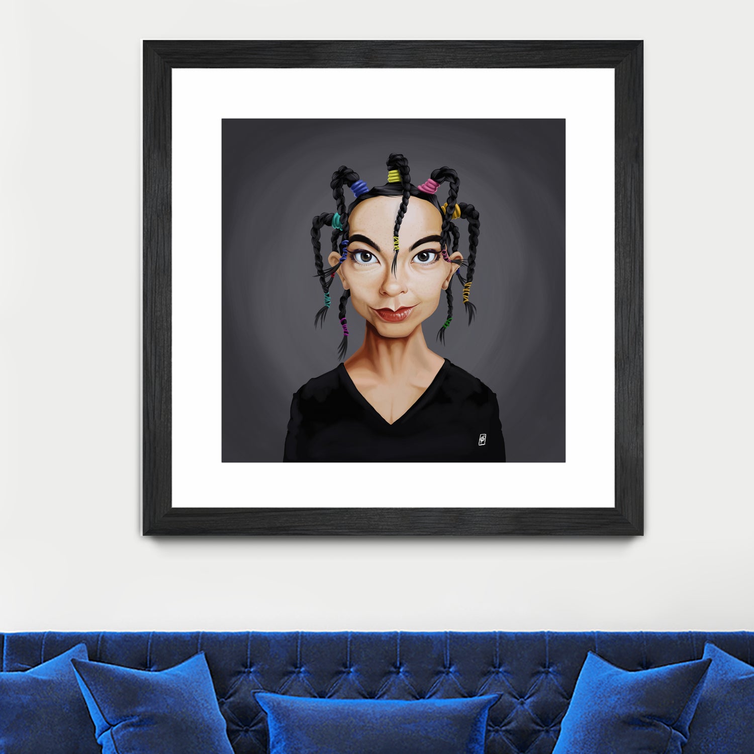 Björk by Rob Snow on GIANT ART - black digital painting