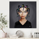 Björk by Rob Snow on GIANT ART - black digital painting