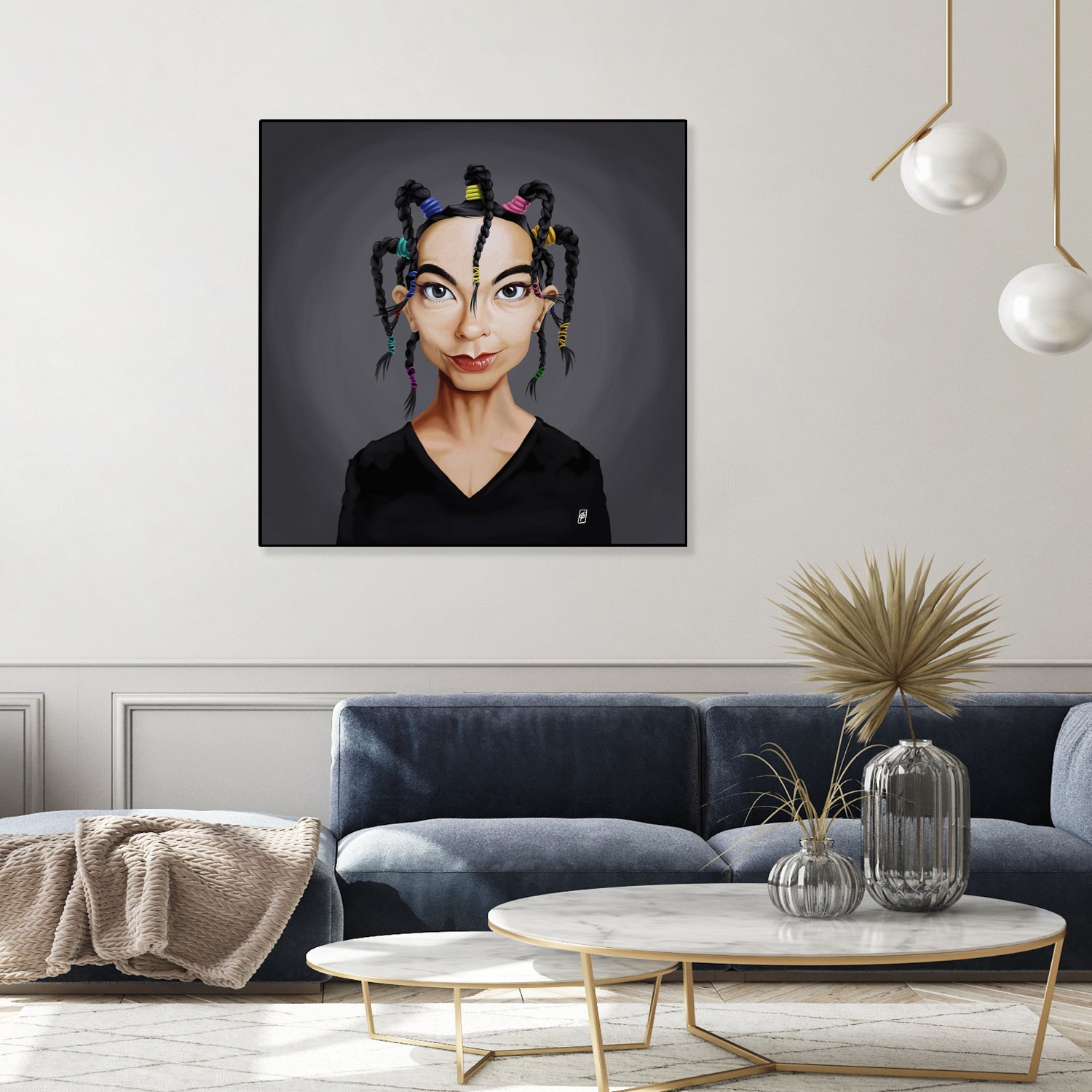 Björk by Rob Snow on GIANT ART - black digital painting