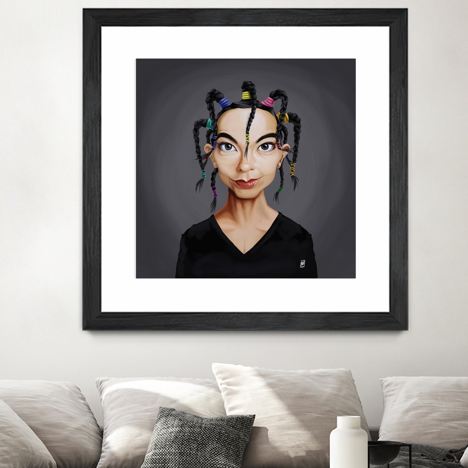 Björk by Rob Snow on GIANT ART - black digital painting