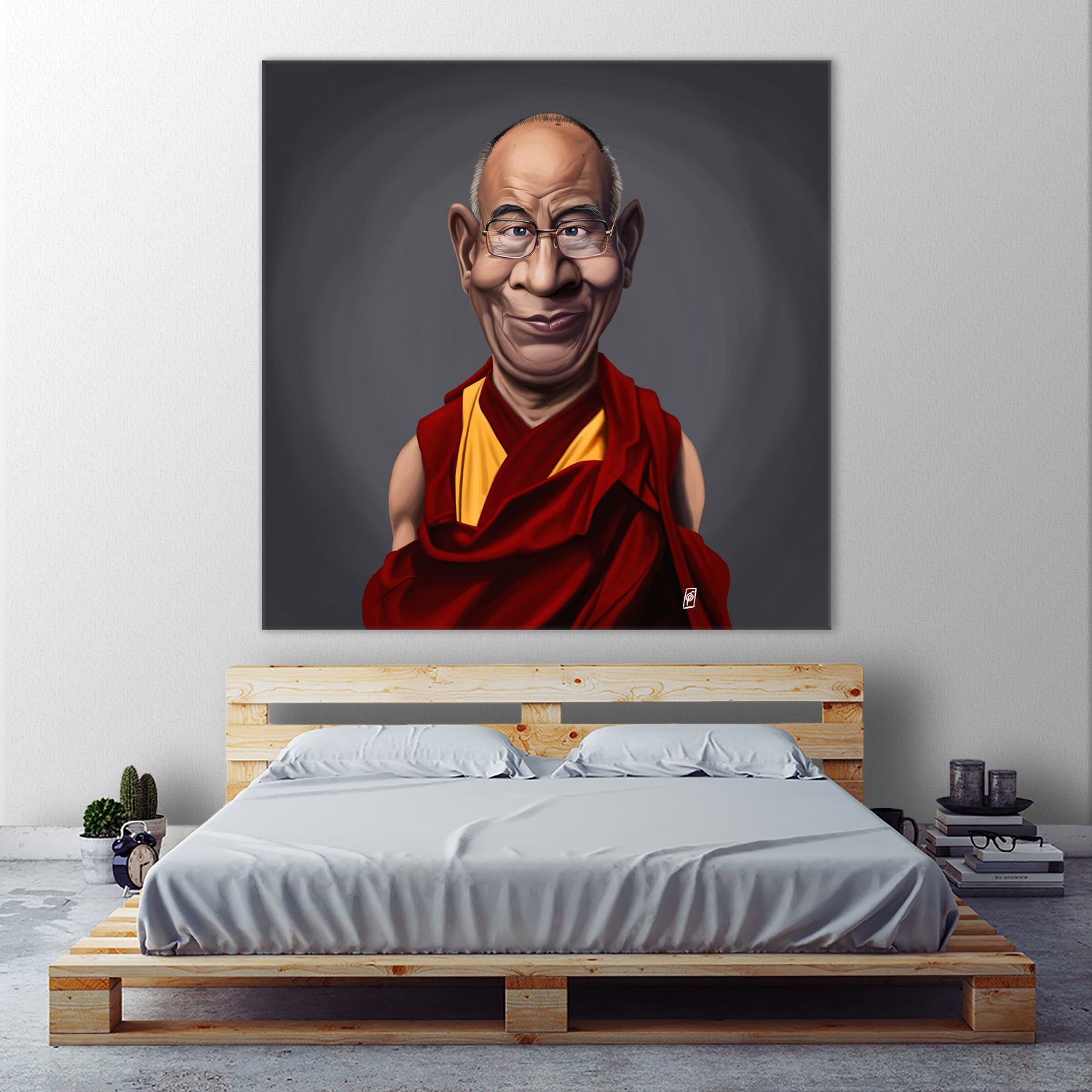 Dalai Lama by Rob Snow on GIANT ART - brown digital painting