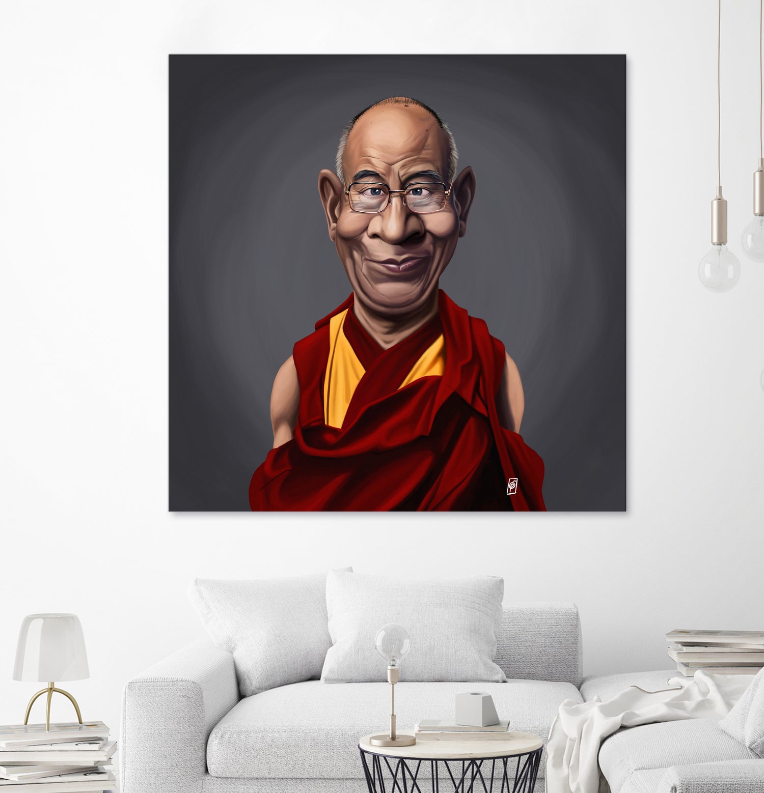 Dalai Lama by Rob Snow on GIANT ART - brown digital painting