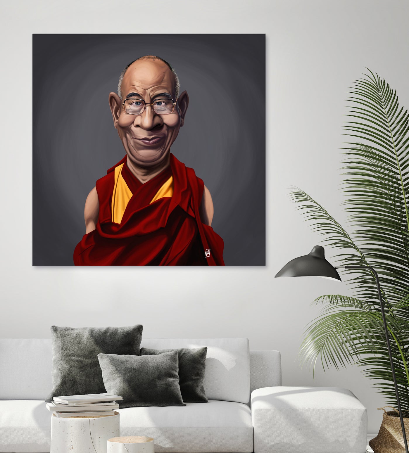 Dalai Lama by Rob Snow on GIANT ART - brown digital painting