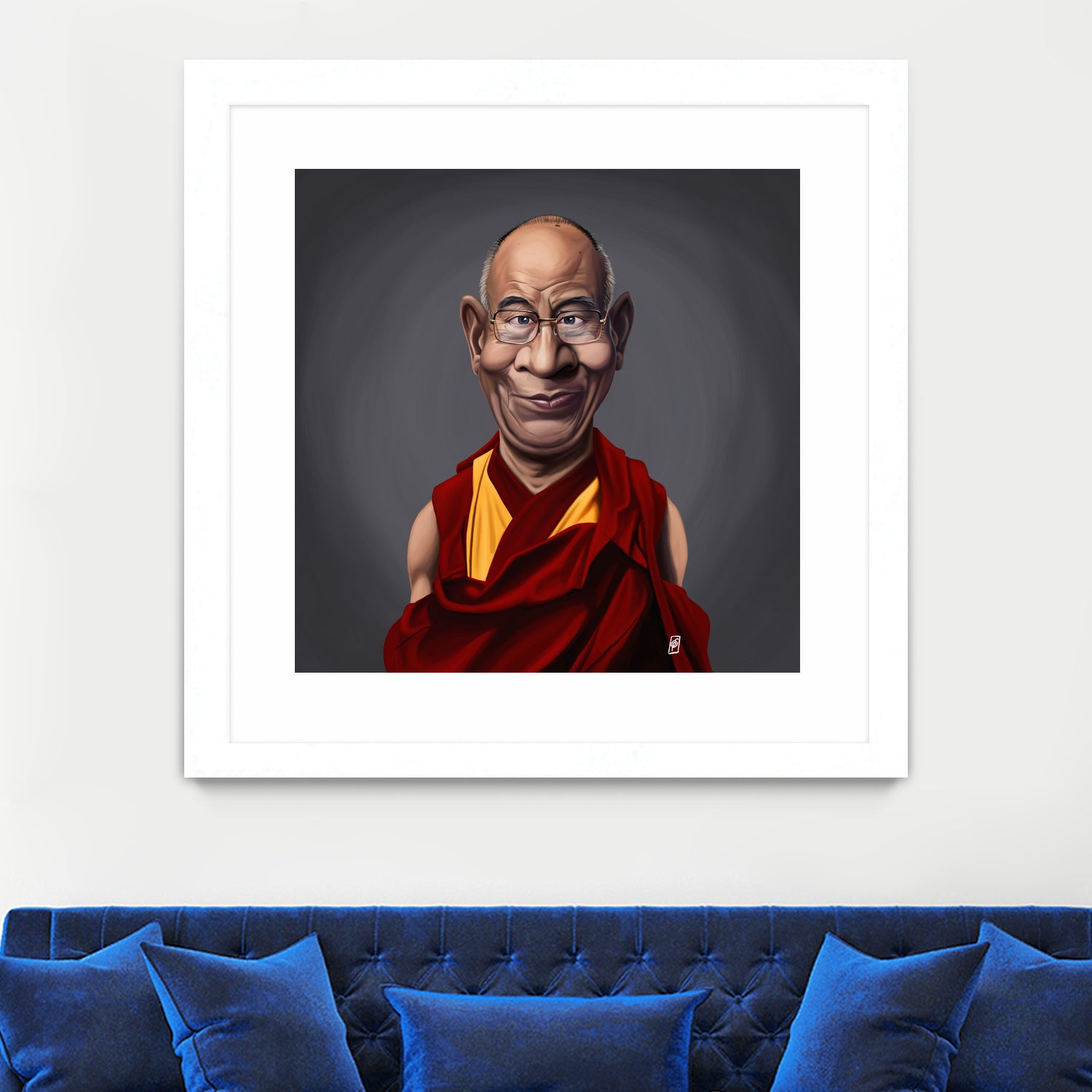 Dalai Lama by Rob Snow on GIANT ART - brown digital painting