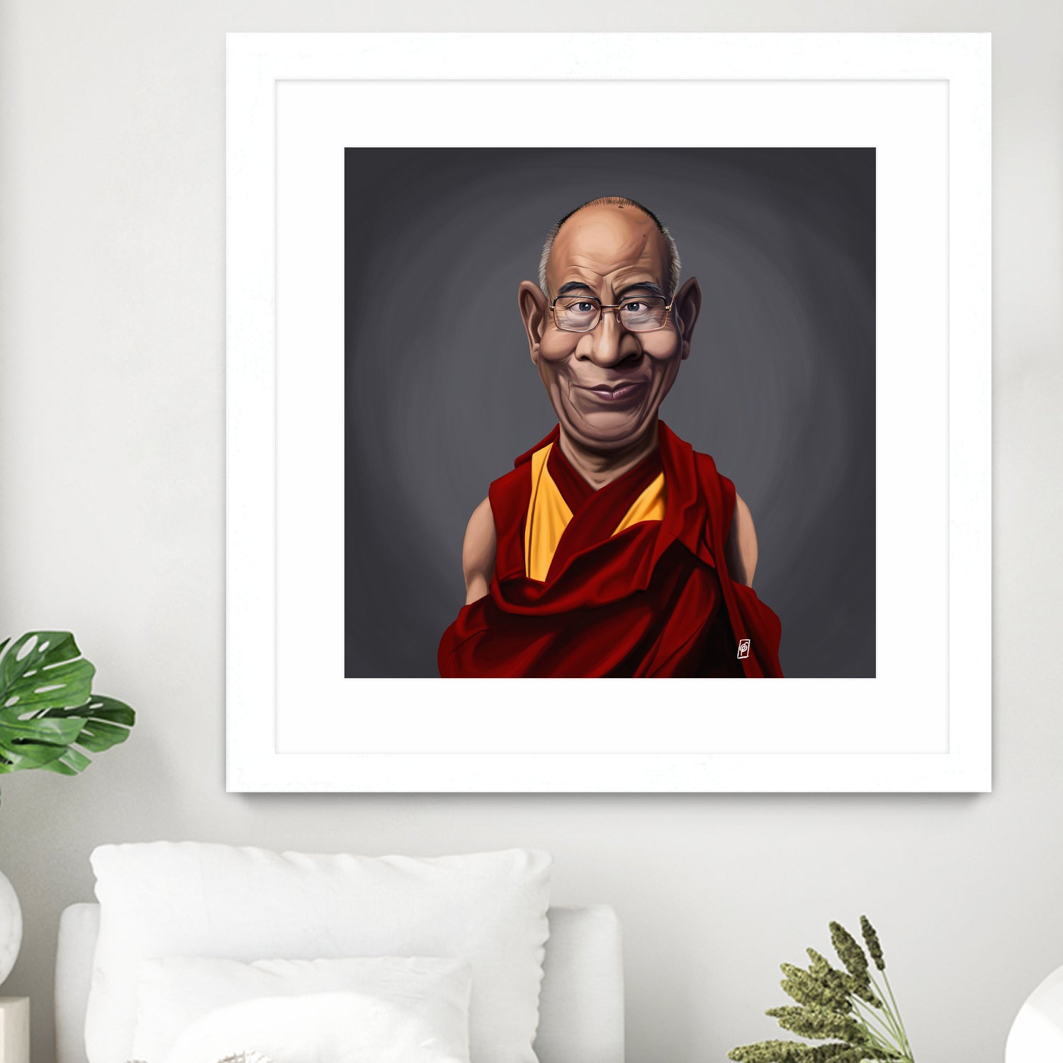 Dalai Lama by Rob Snow on GIANT ART - brown digital painting