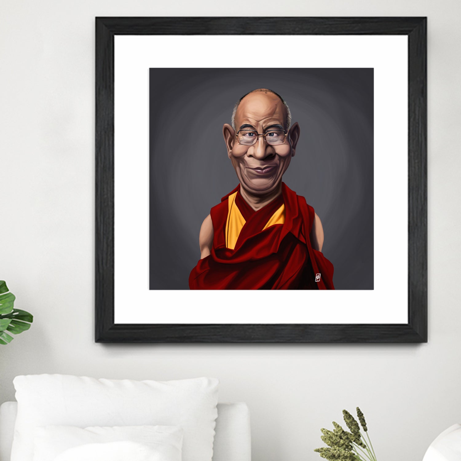 Dalai Lama by Rob Snow on GIANT ART - brown digital painting