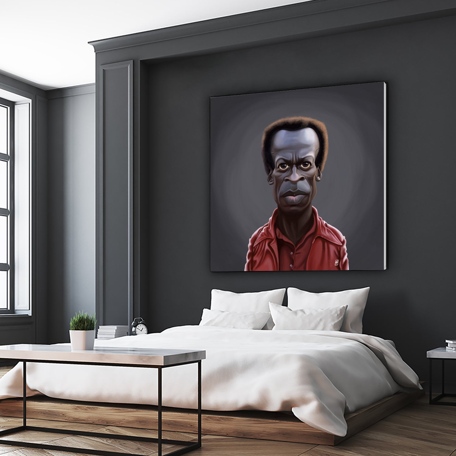 Miles Davis by Rob Snow on GIANT ART - black digital painting