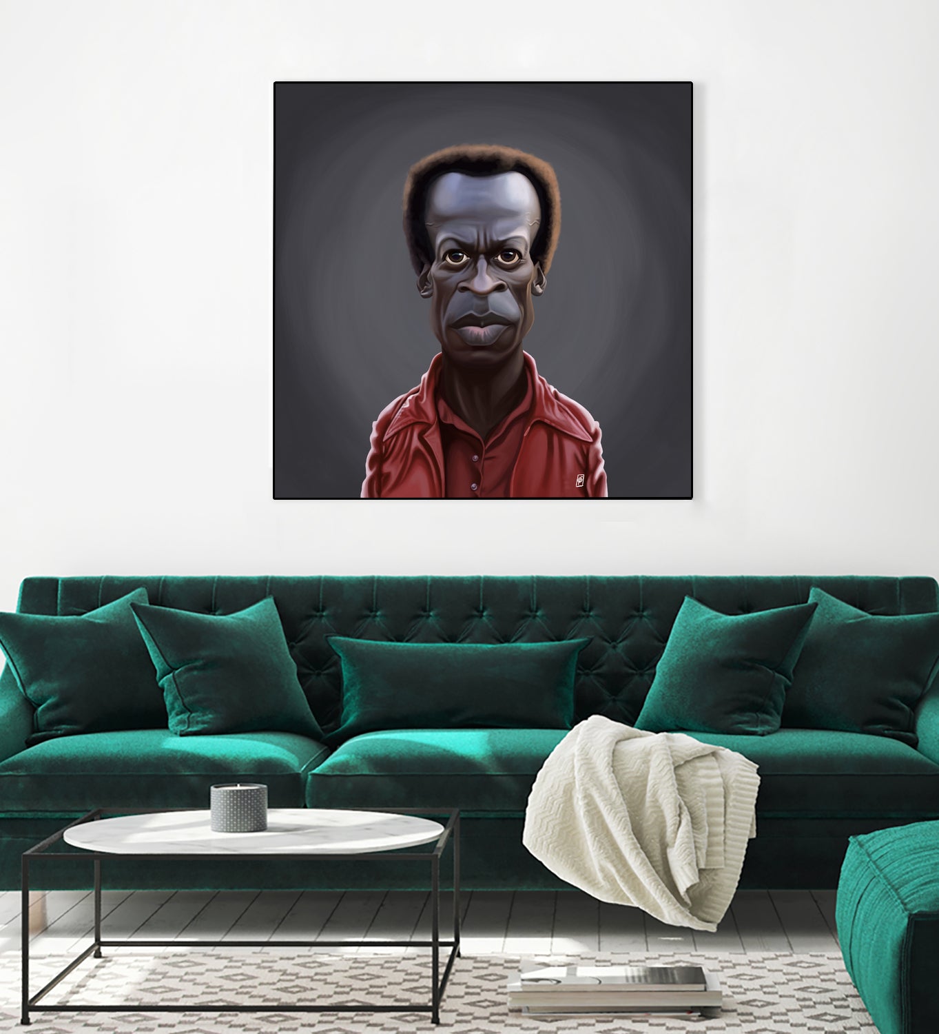 Miles Davis by Rob Snow on GIANT ART - black digital painting