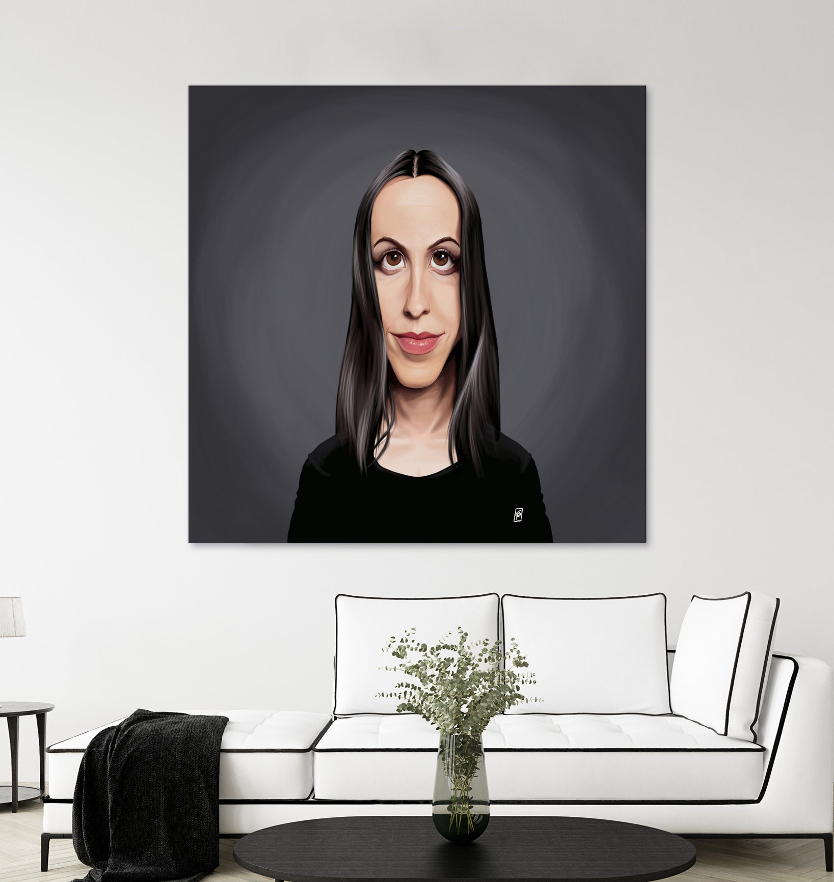 Alanis Morissette by Rob Snow on GIANT ART - black digital painting