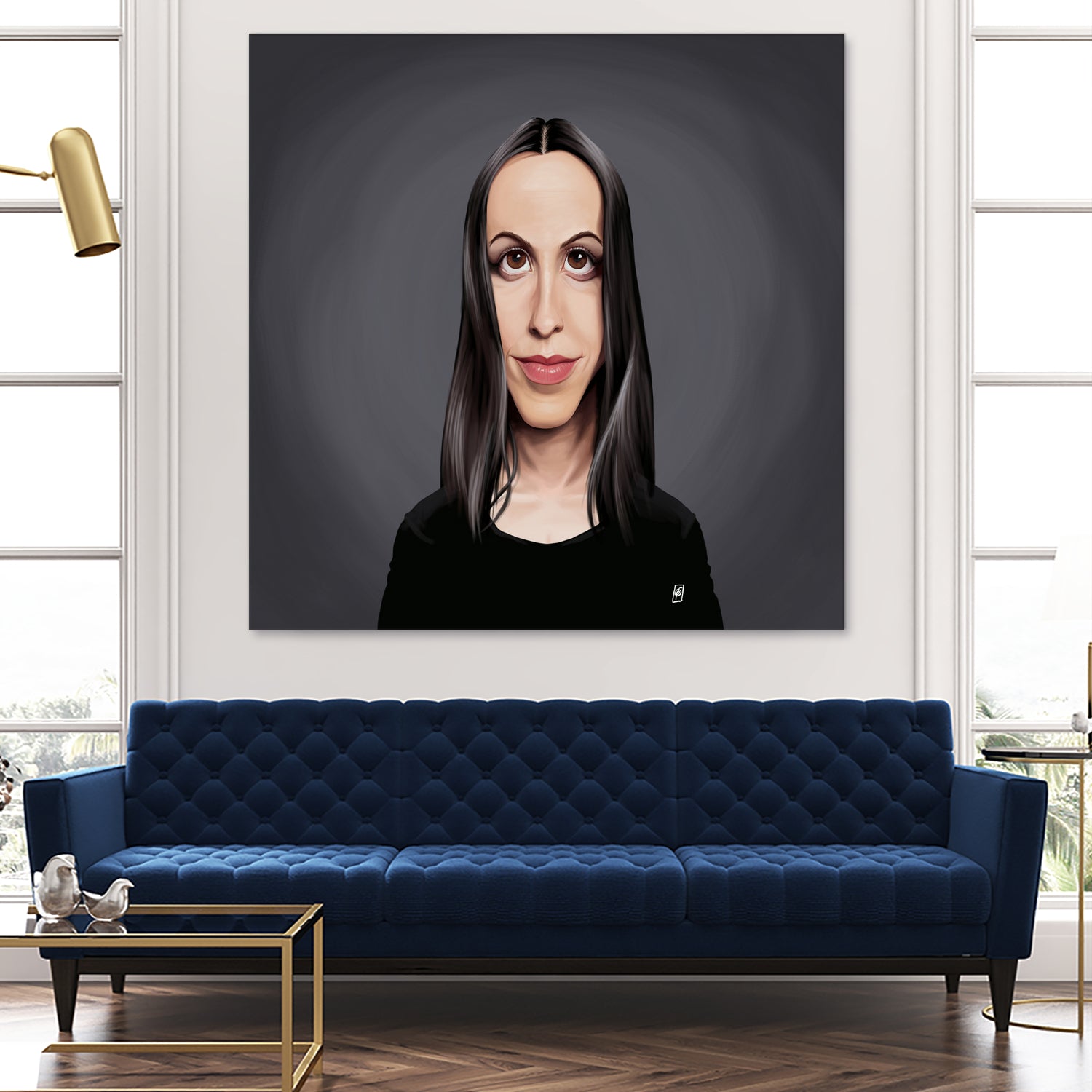 Alanis Morissette by Rob Snow on GIANT ART - black digital painting