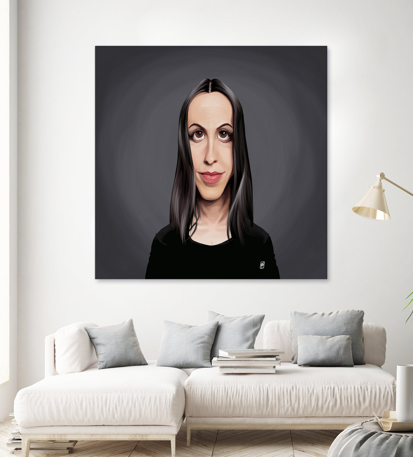 Alanis Morissette by Rob Snow on GIANT ART - black digital painting