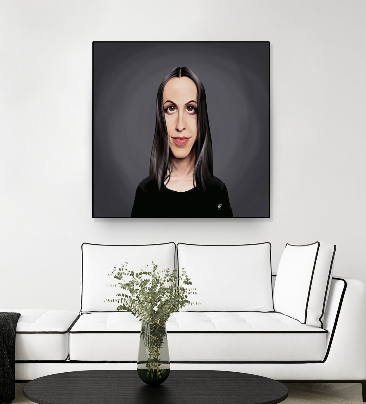 Alanis Morissette by Rob Snow on GIANT ART - black digital painting