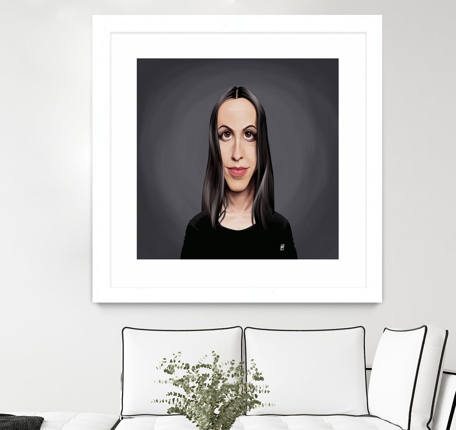 Alanis Morissette by Rob Snow on GIANT ART - black digital painting