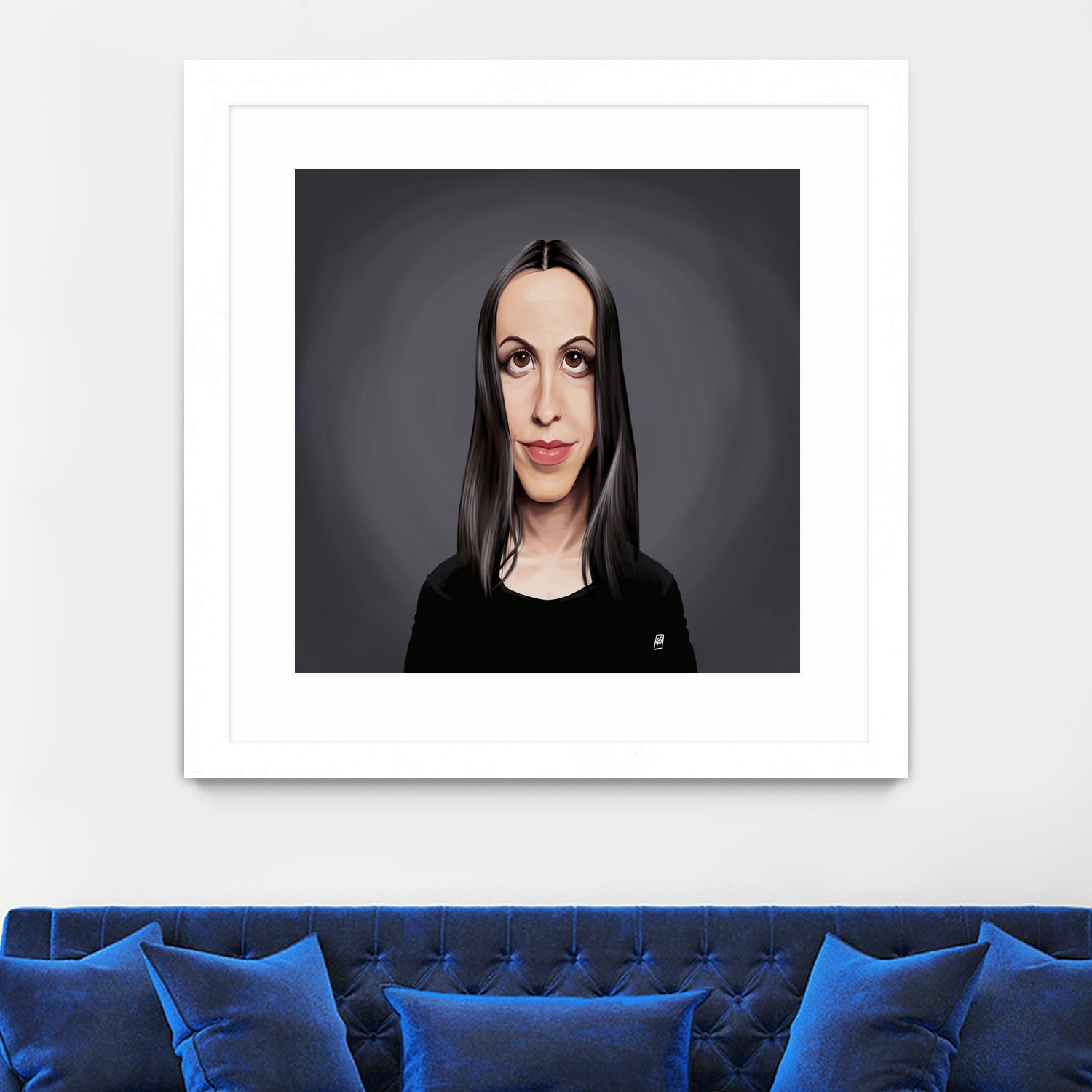 Alanis Morissette by Rob Snow on GIANT ART - black digital painting