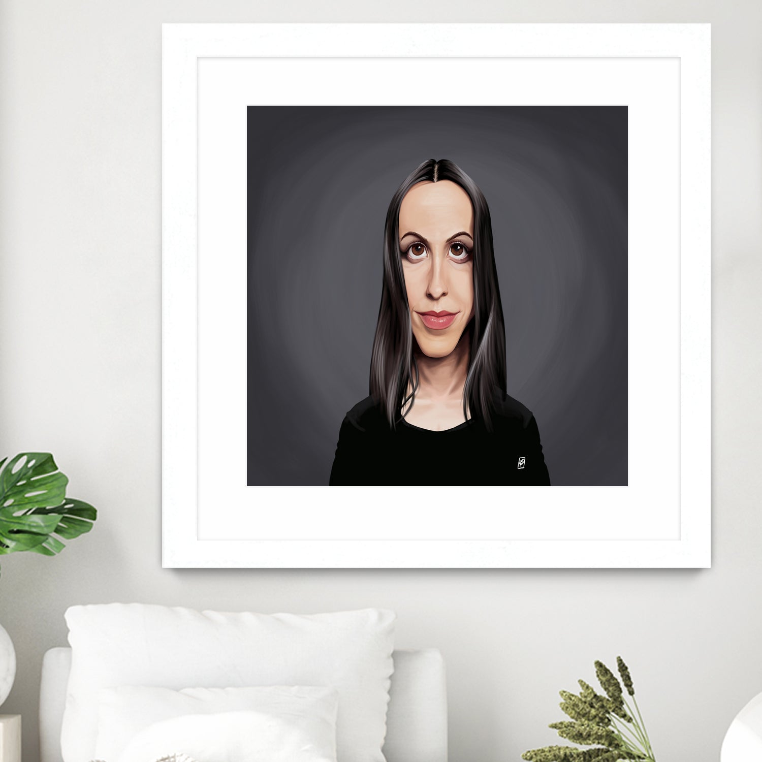 Alanis Morissette by Rob Snow on GIANT ART - black digital painting