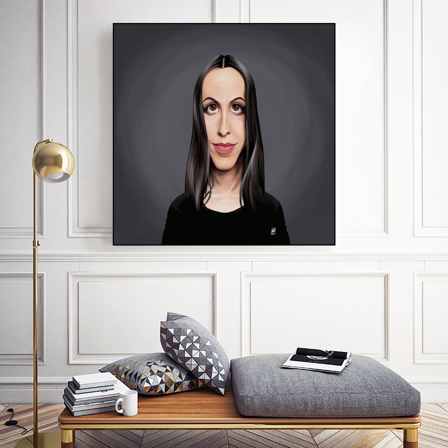 Alanis Morissette by Rob Snow on GIANT ART - black digital painting