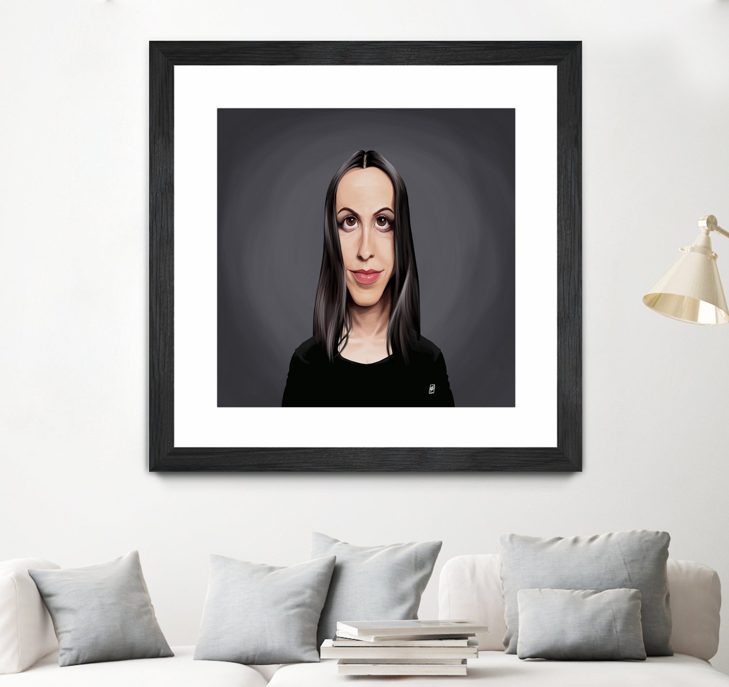 Alanis Morissette by Rob Snow on GIANT ART - black digital painting