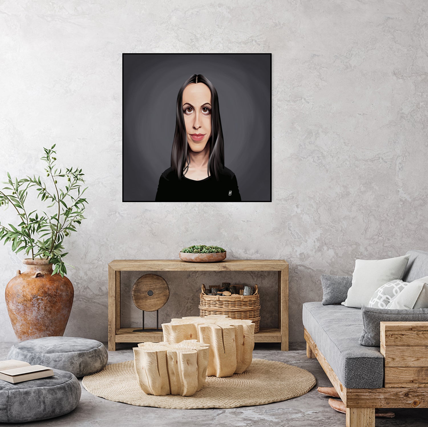 Alanis Morissette by Rob Snow on GIANT ART - black digital painting