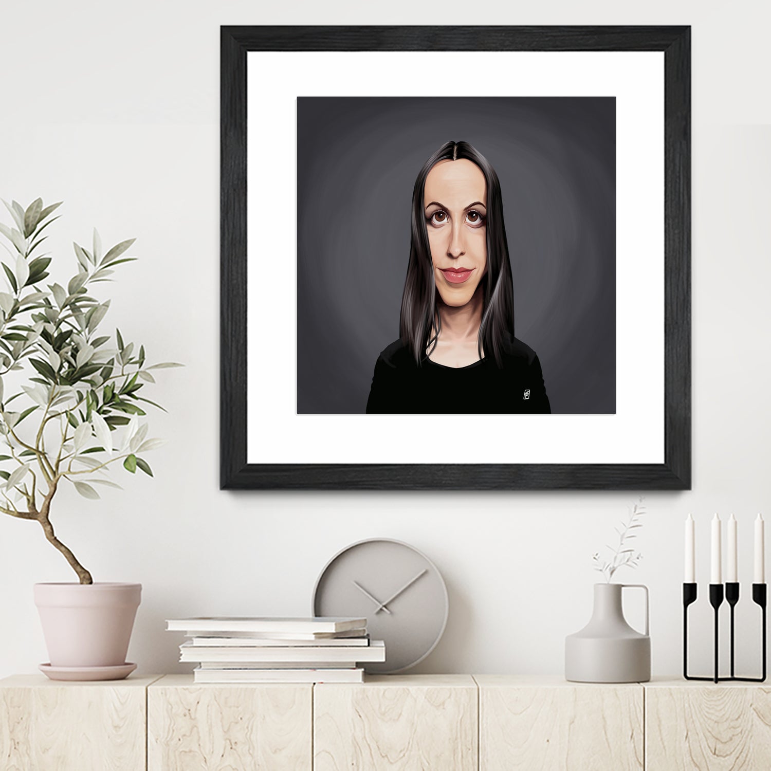 Alanis Morissette by Rob Snow on GIANT ART - black digital painting