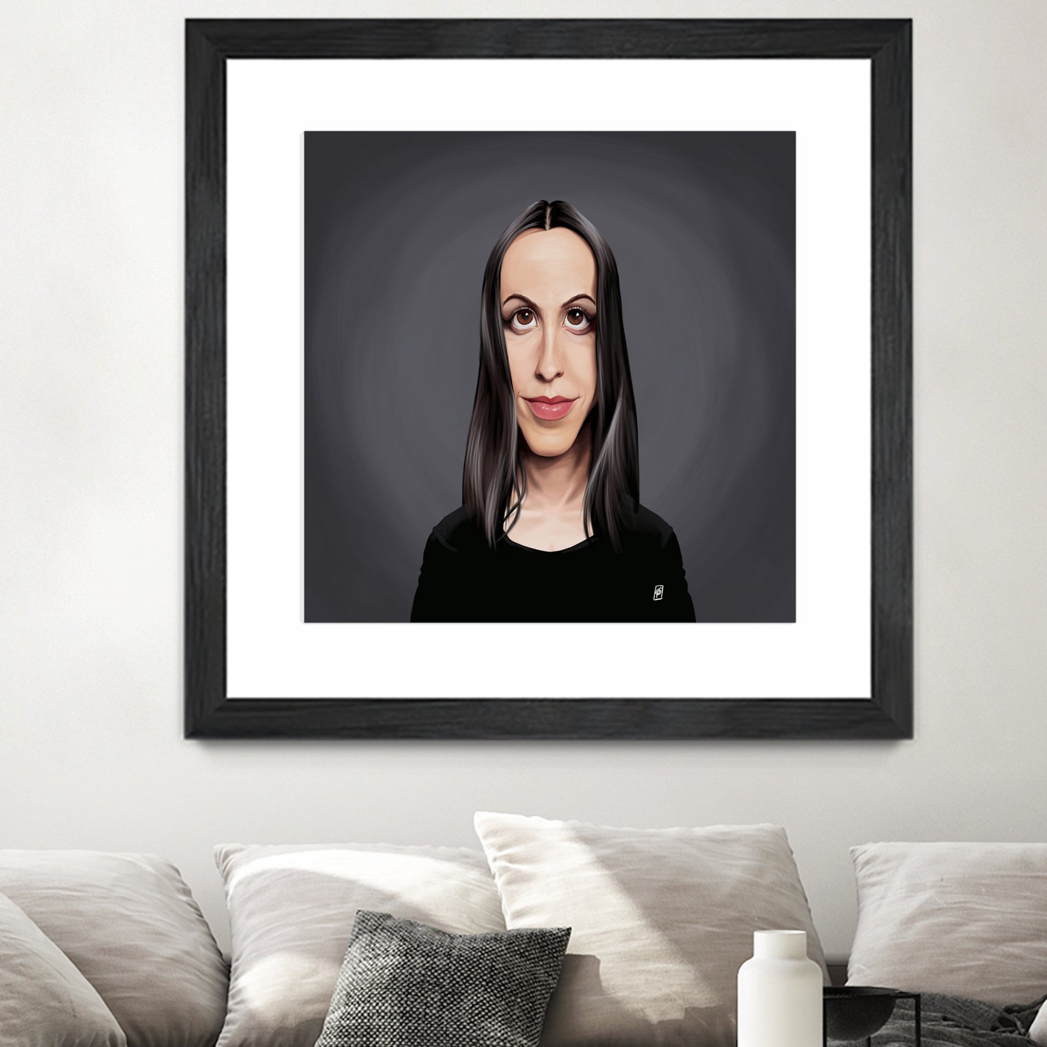 Alanis Morissette by Rob Snow on GIANT ART - black digital painting