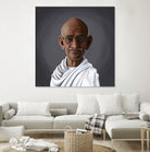 Mahatma Gandhi by Rob Snow on GIANT ART - white digital painting