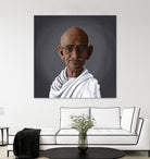 Mahatma Gandhi by Rob Snow on GIANT ART - white digital painting