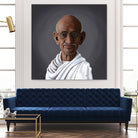 Mahatma Gandhi by Rob Snow on GIANT ART - white digital painting