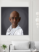 Mahatma Gandhi by Rob Snow on GIANT ART - white digital painting