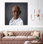 Mahatma Gandhi by Rob Snow on GIANT ART - white digital painting