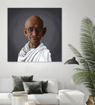 Mahatma Gandhi by Rob Snow on GIANT ART - white digital painting