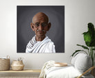 Mahatma Gandhi by Rob Snow on GIANT ART - white digital painting