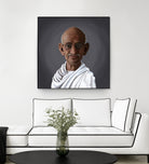 Mahatma Gandhi by Rob Snow on GIANT ART - white digital painting