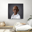 Mahatma Gandhi by Rob Snow on GIANT ART - white digital painting