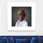 Mahatma Gandhi by Rob Snow on GIANT ART - white digital painting