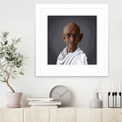 Mahatma Gandhi by Rob Snow on GIANT ART - white digital painting