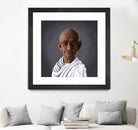 Mahatma Gandhi by Rob Snow on GIANT ART - white digital painting