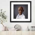 Mahatma Gandhi by Rob Snow on GIANT ART - white digital painting