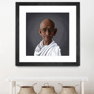 Mahatma Gandhi by Rob Snow on GIANT ART - white digital painting