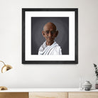 Mahatma Gandhi by Rob Snow on GIANT ART - white digital painting