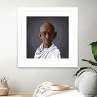 Mahatma Gandhi by Rob Snow on GIANT ART - white digital painting