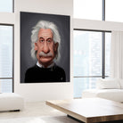 Albert Einstein by Rob Snow on GIANT ART - black digital painting