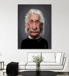 Albert Einstein by Rob Snow on GIANT ART - black digital painting