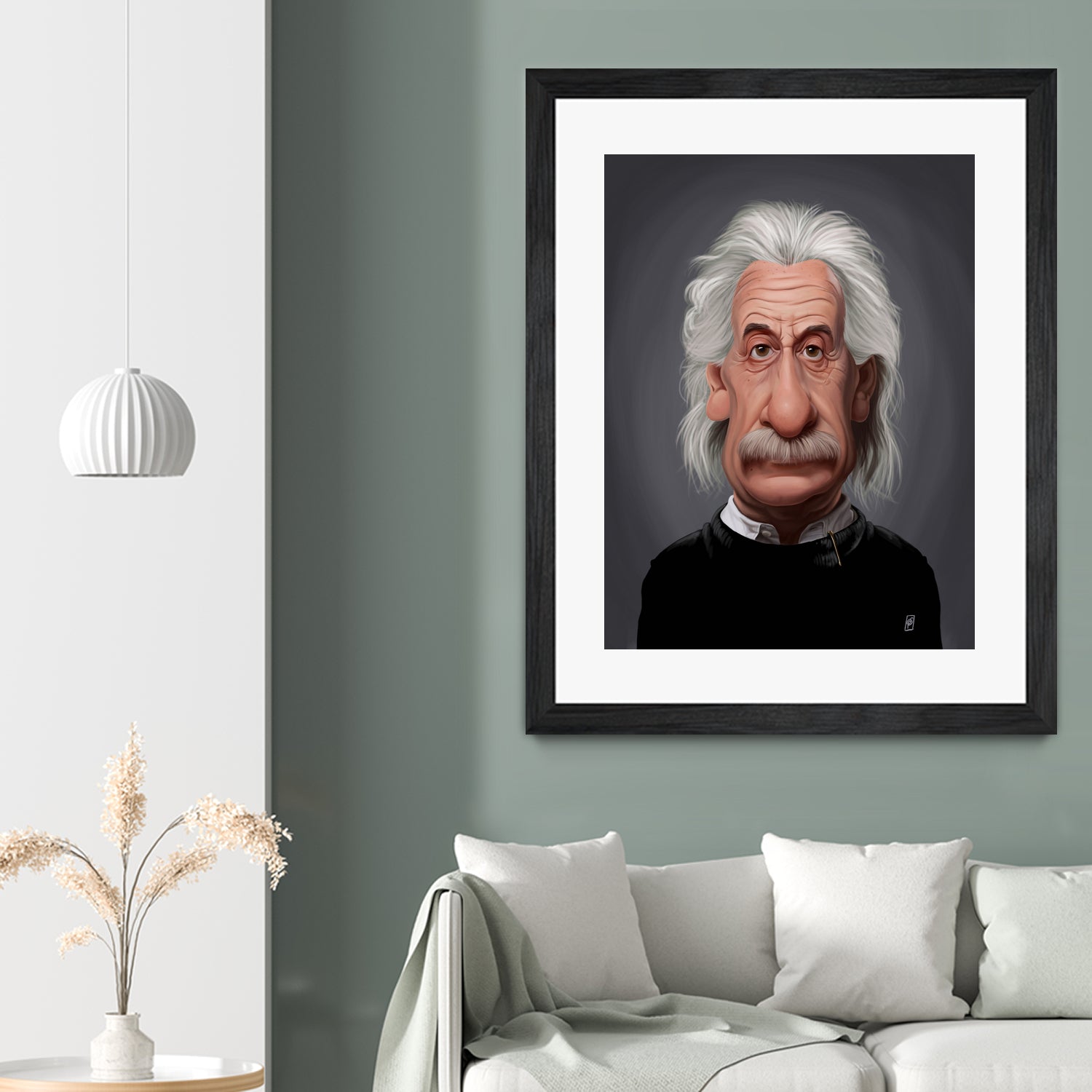 Albert Einstein by Rob Snow on GIANT ART - black digital painting