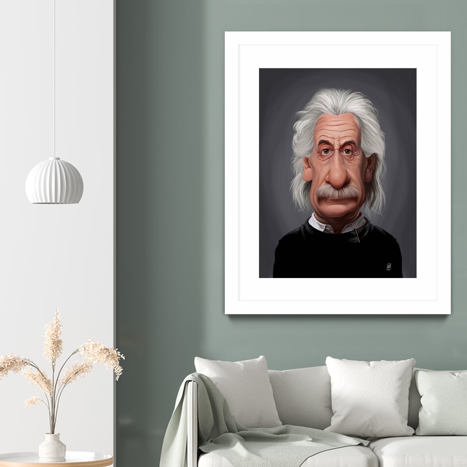 Albert Einstein by Rob Snow on GIANT ART - black digital painting